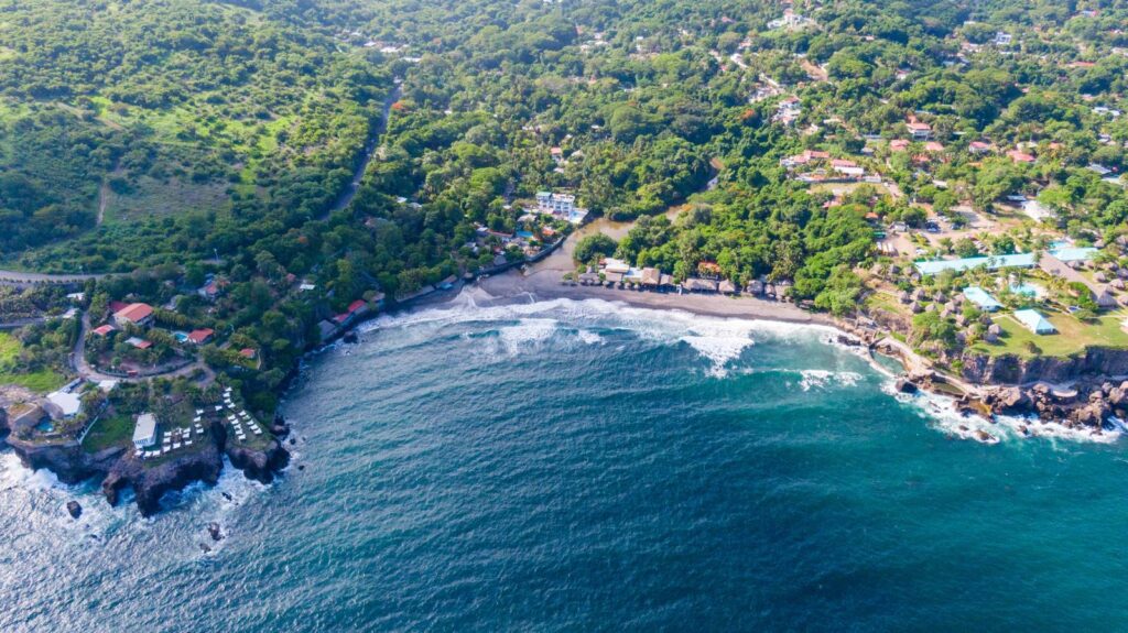 Vista de la playa
